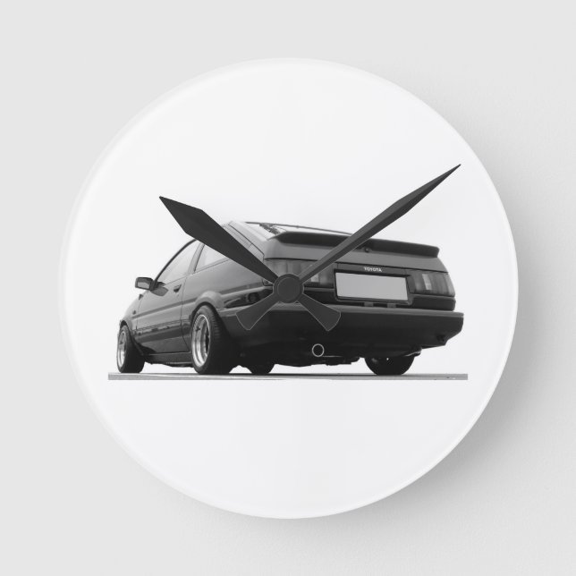 hachi ae86 Korolla Toyota-Sprinter trueno Runde Wanduhr (Vorderseite)