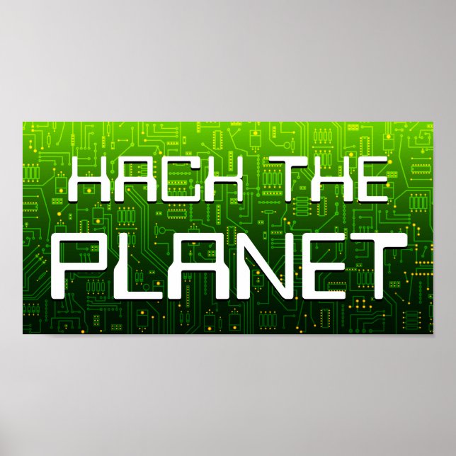 Hack auf den Planeten Poster (Vorne)
