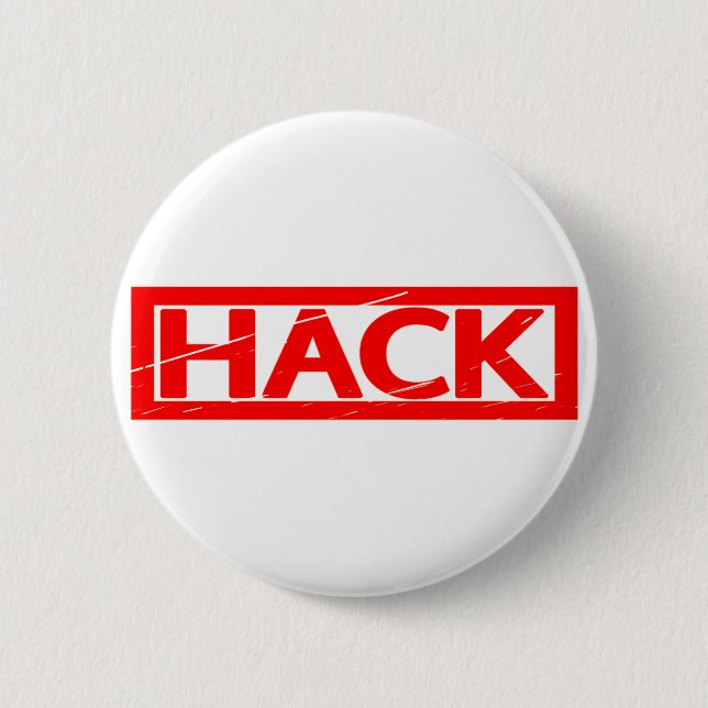 Hack-Briefmarke Button (Vorderseite)