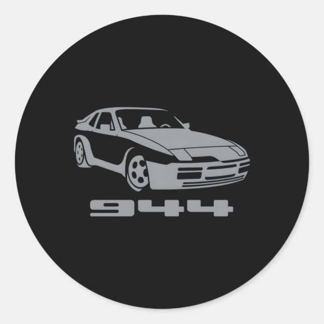 Hack Racing 944 944 Gray Small Runder Aufkleber (Vorderseite)