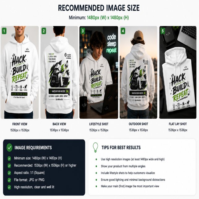 Hackathon-Modus An Hoodie – Hack Bau Wiederhole Pr (Von Creator hochgeladen)