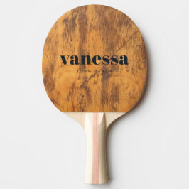 Hackblock Minimaler Moderner Klassischer Name Tischtennis Schläger