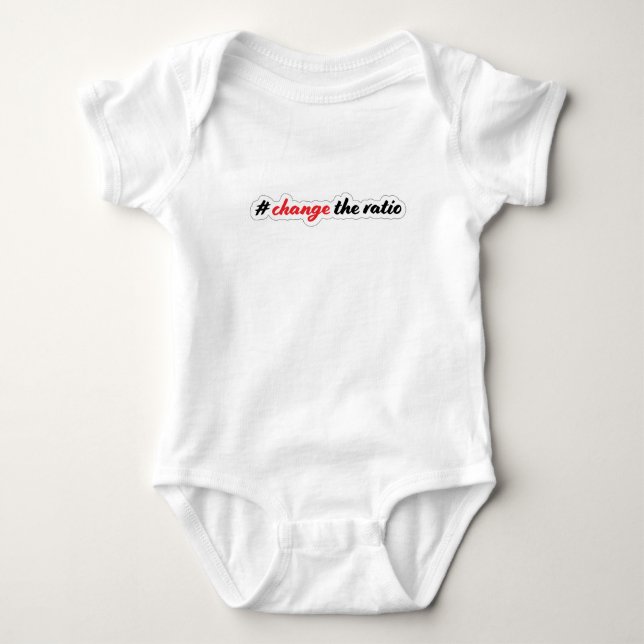 Hackbright Baby #changetheratio Strampler (Vorderseite)
