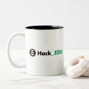HackEDU Dark Two-Tone-Kaffee-Tasse Zweifarbige Tasse