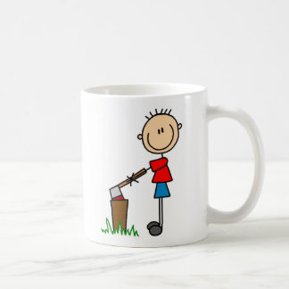 Hacken der hölzernen Campings-Tasse Tasse