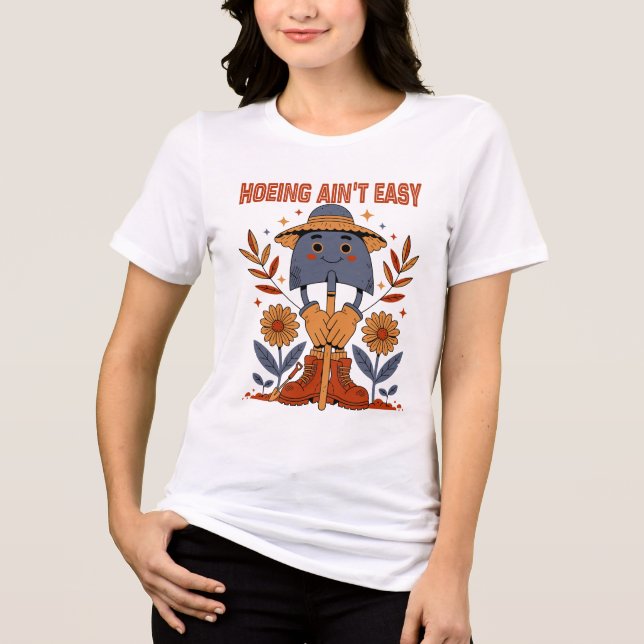 Hacken ist nicht leicht Tri-Blend shirt (Vorderseite)