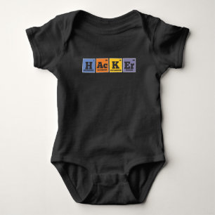 Hacker Chemist Elements Programmer Baby Strampler