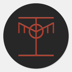 Hacker-ethische Ikonen-Aufkleber Runder Aufkleber