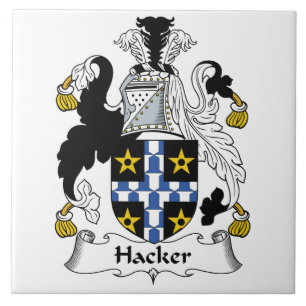 Hacker-Familienwappen Fliese