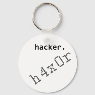 Hacker h4x0r schlüsselanhänger