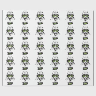 Hacker-Katze Cyber-Gamer Coder Lustige Technik Geschenkpapier