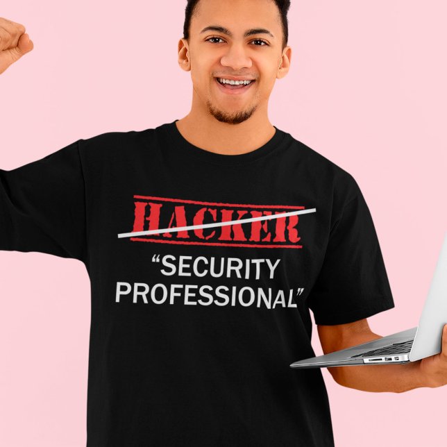 Hacker Security Beruflich Funny Programmer Geschen T-Shirt (Von Creator hochgeladen)