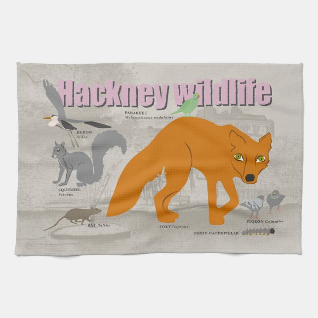 Hacker Wild Life Teetuch Geschirrtuch (Horizontal)