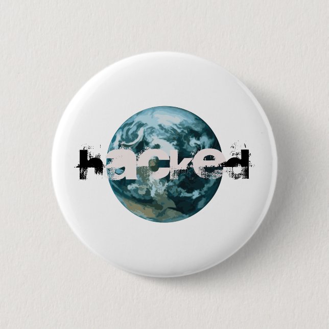 Hacket Planet Erde Button (Vorderseite)