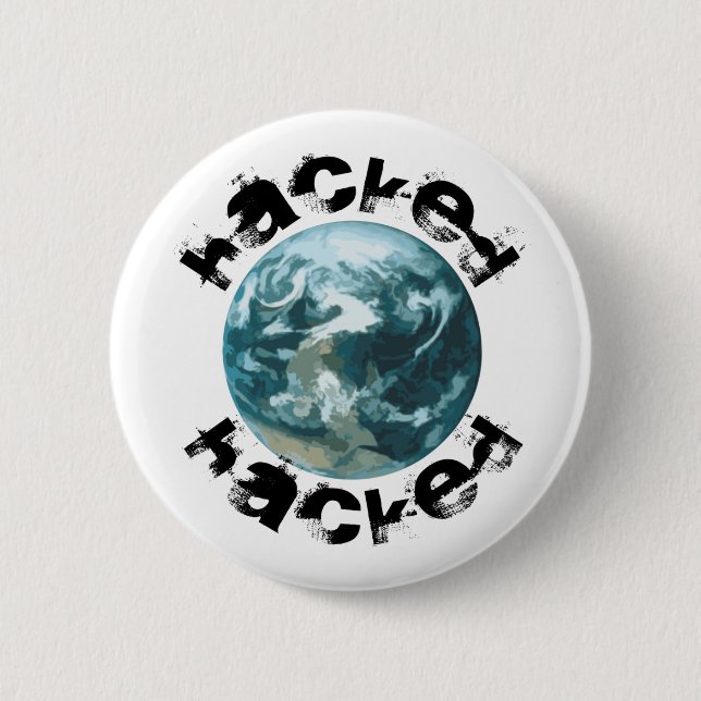 Hacket Planet Erde Button (Vorderseite)