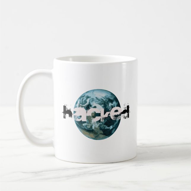 Hacket Planet Erde Kaffeetasse (Links)