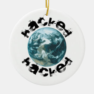 Hacket Planet Erde Keramik Ornament