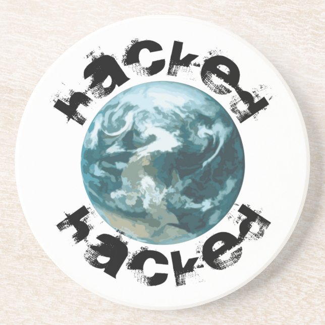 Hacket Planet Erde Sandstein Untersetzer (Vorne)