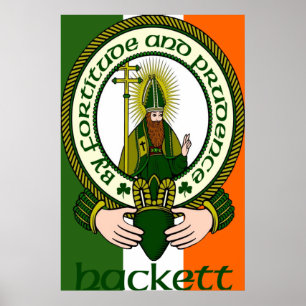 Hackett Clan Motto Print Poster
