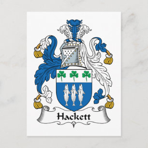 Hackett Familienwappen Postkarte