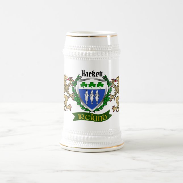 Hackett Irish Shield Beer Stein Bierglas (Mittel)