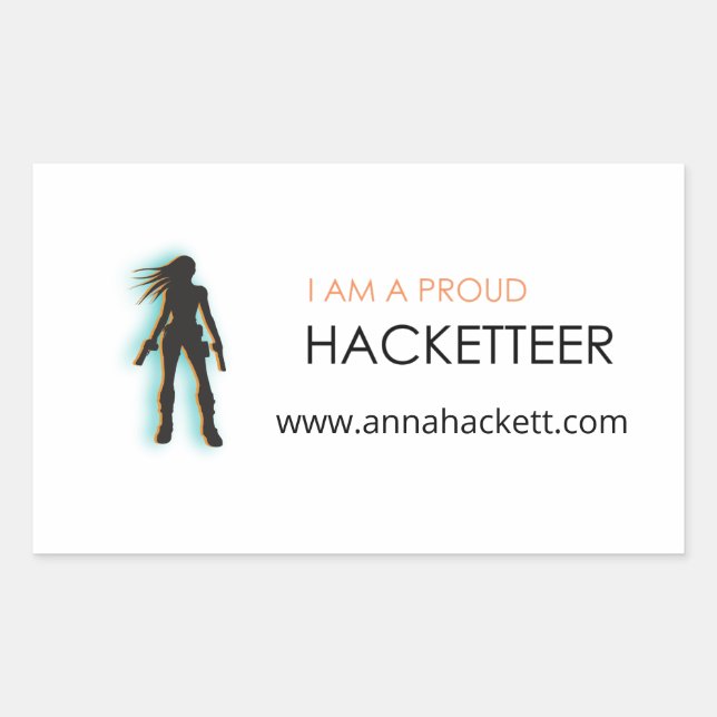 Hacketteer Sticker (Vorderseite)