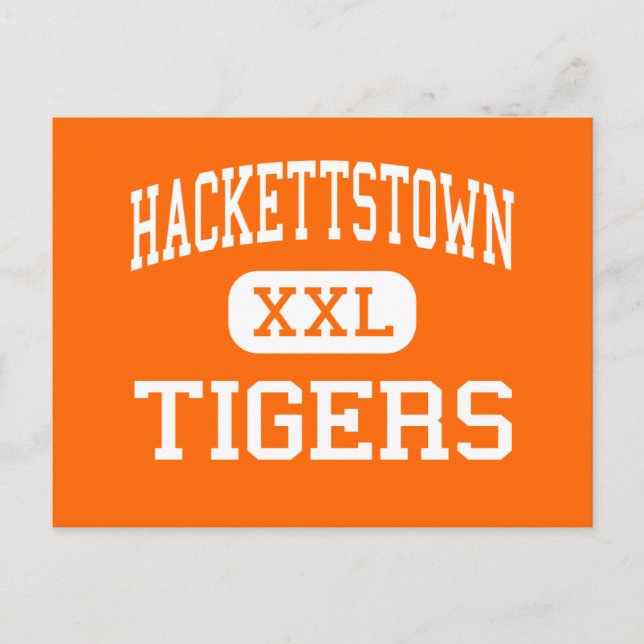 Hackettstown - Tigers - Hoch - Hackettstown Postkarte (Vorderseite)