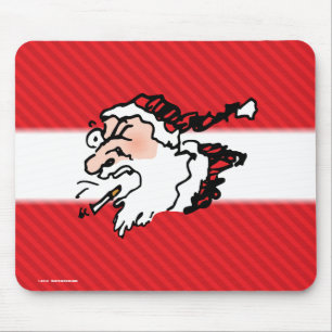 Hackin Santa Funny Cartoon Mousepad
