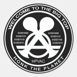 Hacking Sticker HPVAC Binary HONK!