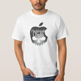 Hackintosh OSx86 Schwarzes Logo-3D T-Shirt