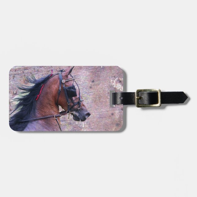 Hackney Grunge Gepäckanhänger (Vorderseite horizontal)