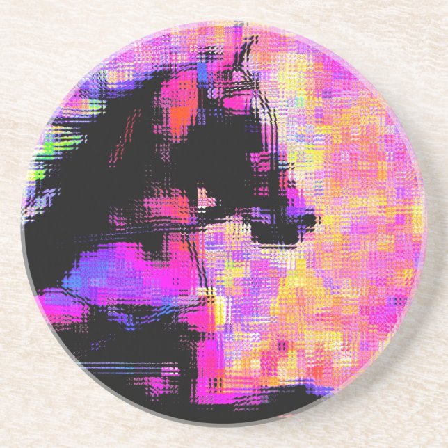 Hackney in Harness Getränkeuntersetzer (Vorne)