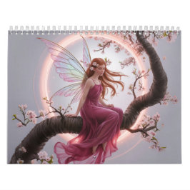 Hada mágica entre flores de cerezo – Ilustración d Kalender