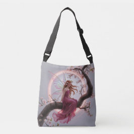 Hada mágica entre flores de cerezo – Ilustración d Tragetaschen Mit Langen Trägern