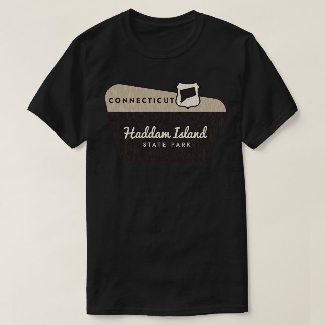 Haddam Island Staat Park Connecticut Begrüßungszei T-Shirt (Design vorne)