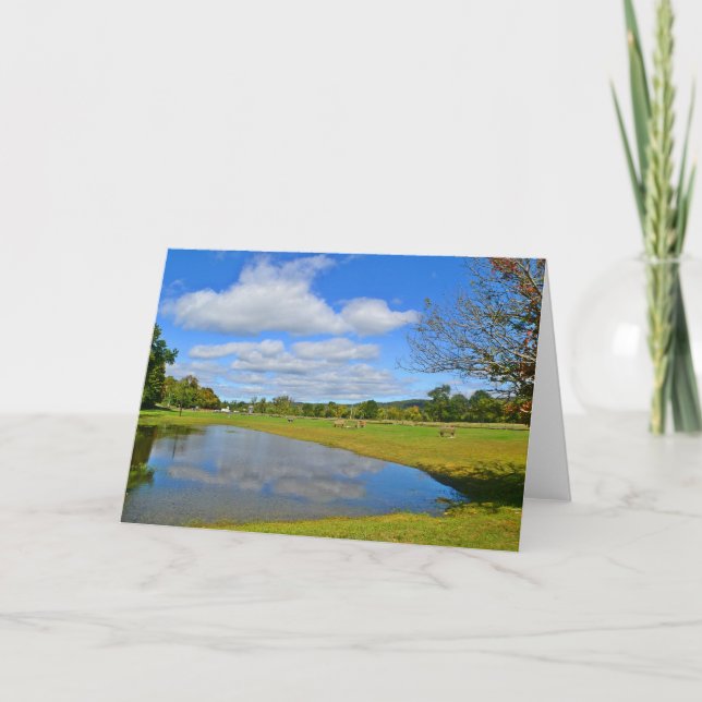 Haddam Wiesen Notecard Karte (Vorderseite)