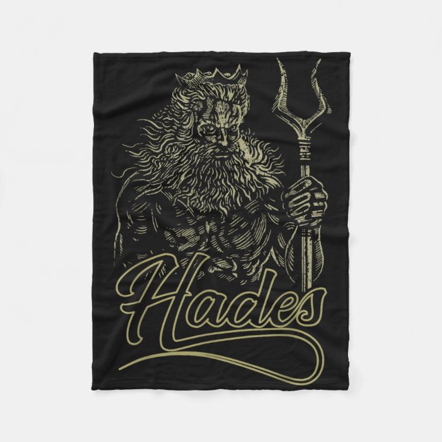 Hades Griechischer Gott _ Heldenkostüm Ausbildung  Fleecedecke (Vorderseite)