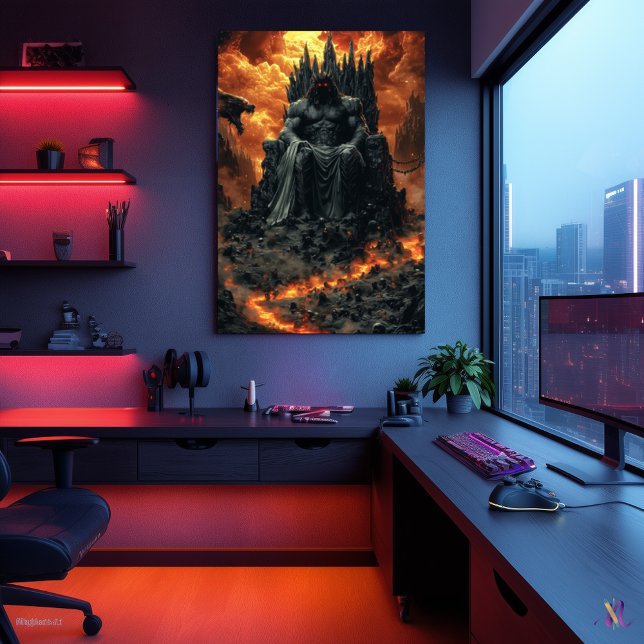 Hades, König der Unterwelt - Dunkler Feuergott Poster (Von Creator hochgeladen)