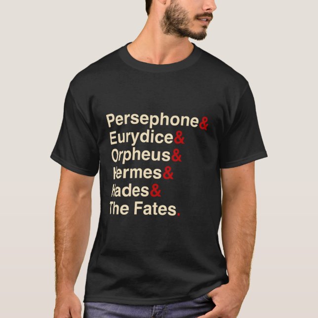 Hades Orpheus und Eurydice Musical Theater T-Shirt (Vorderseite)