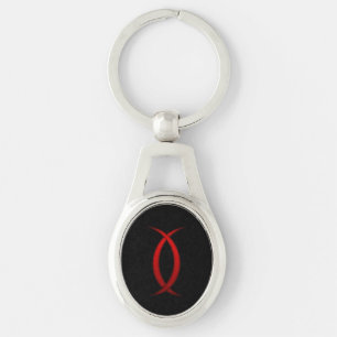 Hades Symbol Schlüsselanhänger - Dunkler Minimaler