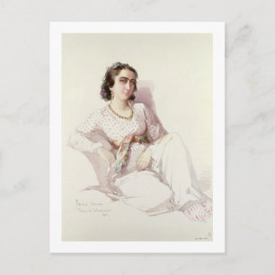 Hadice Hanim - Lady aus Istanbul, 1852 Postkarte