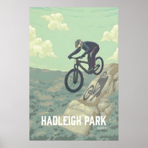 Hadleigh Park Mountainbike-Reiseplakat Poster