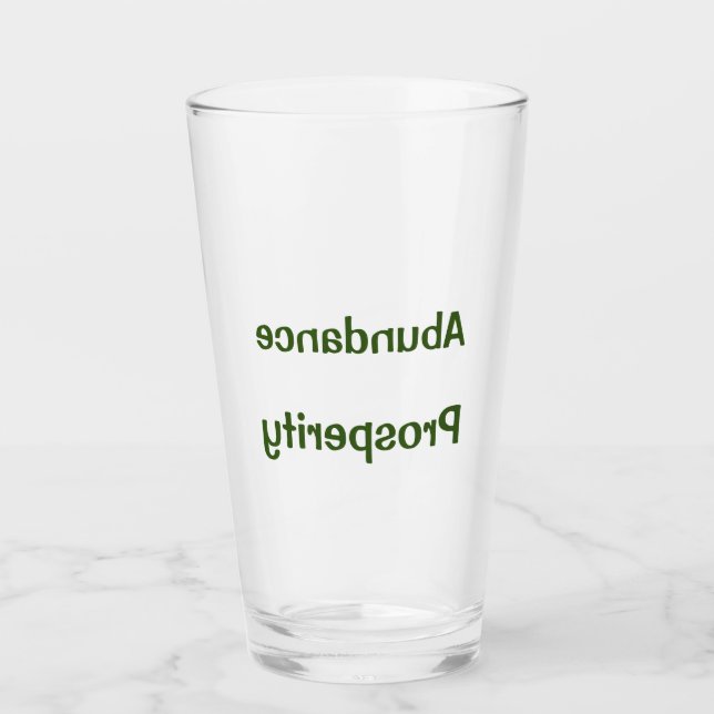 HADO Energie - Überfluss und Wohlstand - Dr. Emoto Glas (Vorderseite)