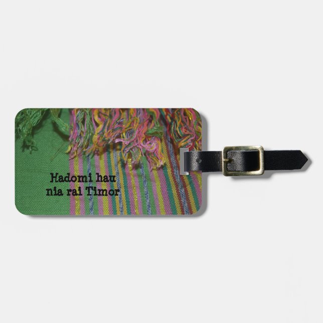 Hadomi hau nia rai Timor - Gepäckmarke Gepäckanhänger (Vorderseite horizontal)