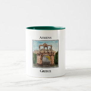 Hadrian's Arch, Athen, Griechenland Zweifarbige Tasse