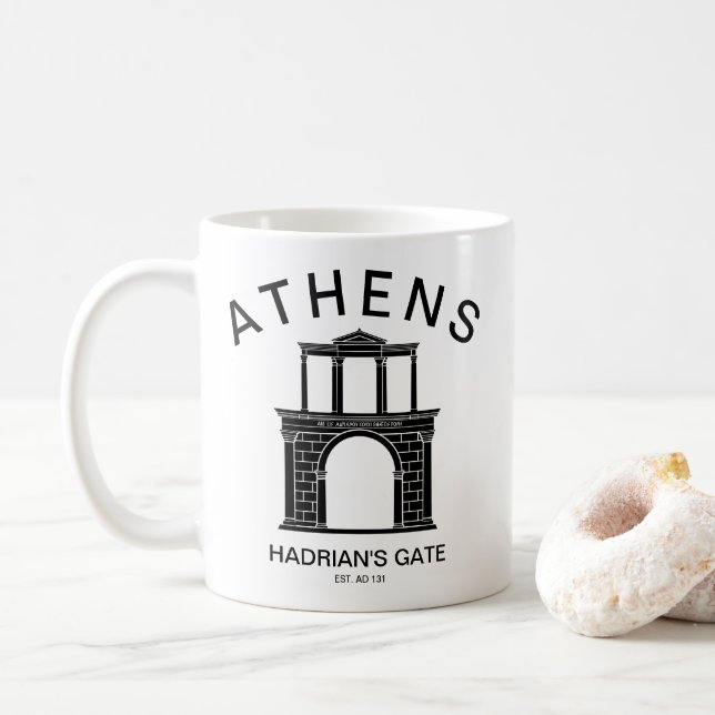 Hadrian's Gate (Hadrian's Arch), Athen, Griechenla Kaffeetasse (Mit Donut)
