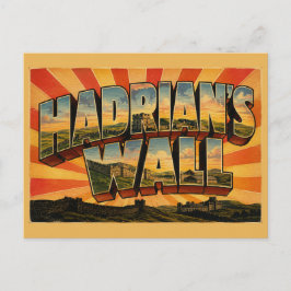 Hadrians Mauer England Vintage Reise Kunst Postkarte