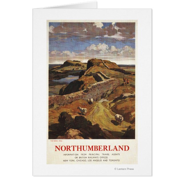 Hadrians Wall and Sheep British Rail Poster (Vorne)