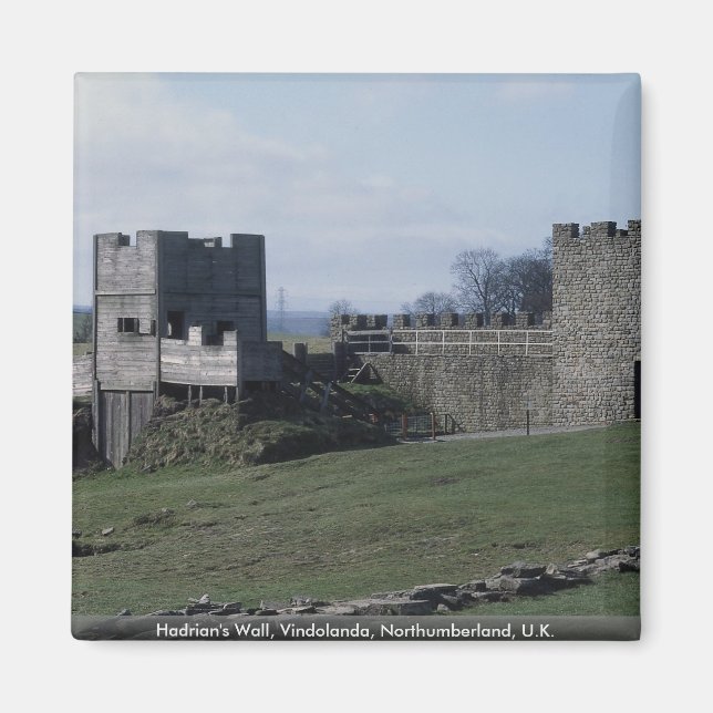 Hadrian's Wall, Vindolanda, Northumberland, Großbr Magnet (Vorne)