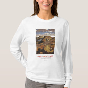 Hadrians Wand-und Schaf-British Rail-Plakat T-Shirt